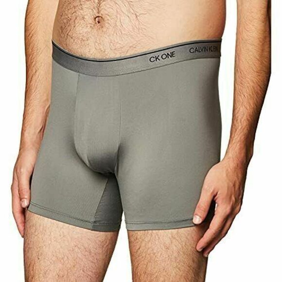 Calvin Klein NB2226021 Men's Size L Gray Sky CK One Microfiber Boxer Briefs - Picture 5 of 6